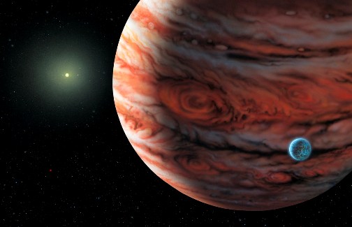 Фотография планеты Юпитер в Космосе